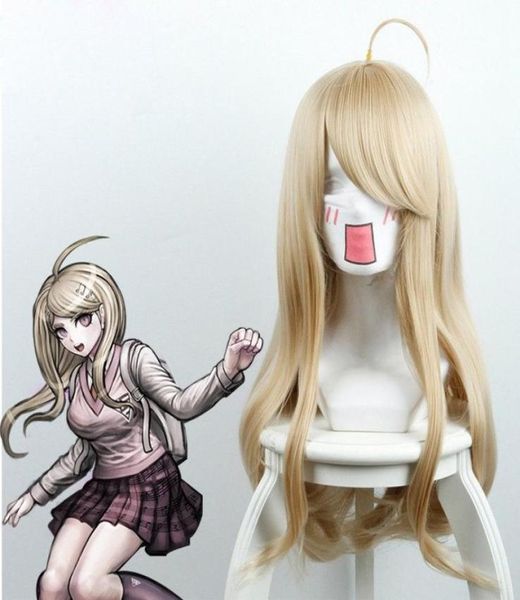 Аниме Akamatsu Kaede Cosplay Wig Wig Long Blonde Danganronpa V3Killing Harmony8893170