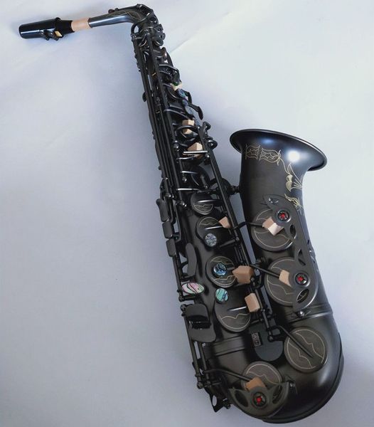 Giappone Custom Brand A-991 Strumento musicale Nuovo E Flat Alto Saxophone Black Nickel Gold Sax Professional Shipping gratuito