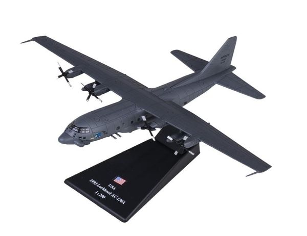 Neues 1200 -Skala Military Model Toys AC130 Gunship Groundattack Aircraft Fighter Diecast Metall Flugzeugmodell Spielzeug für Jungen Spielzeug Y2009484097