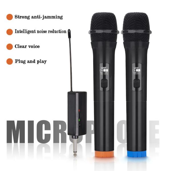 Mikrofone Universal Karaoke Wireless KTV Dynamisches Mikrofon Professionelles Zuhause zum Singen eines Handheld -Mikrofons für Party Show Sprear Church Stage Conf Conf