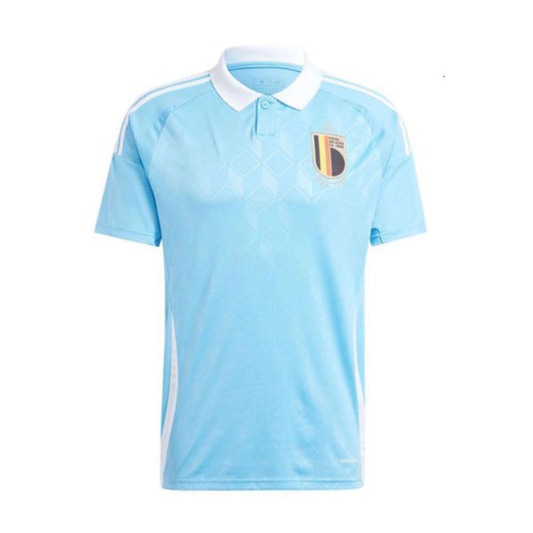 2425 Cup Belgium Away Herren T-Shirt Kurzärmelig Fußball-Sommersportwettbewerb Jersey Team Uniform