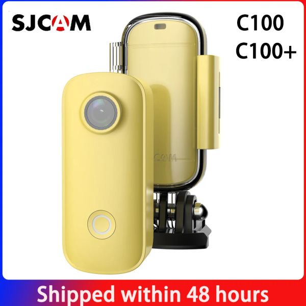 Telecamere SJCAM C100 / C100Plus Mini Thumb Camera 1080P30FPS / 2K30FPS H.265 12MP 2.4G WiFi 30m Case impermeabile Azione Sport DV Came