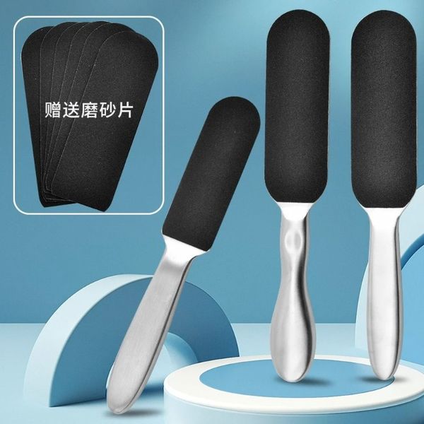 11pcs/set Pedicure Feet Care Muovi in metallo piede e grossolana di file fine e ricarica grana levigatura della grinta