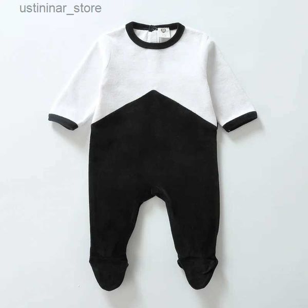 ROMPERS BABY ROMPERS Kleidung lange Ärmel Kinder Kleidung Baby Neugeborene Overalls Kinder Junge Mädchen Kleidung Baby Jumpsuit zwei Farben Strampler L47