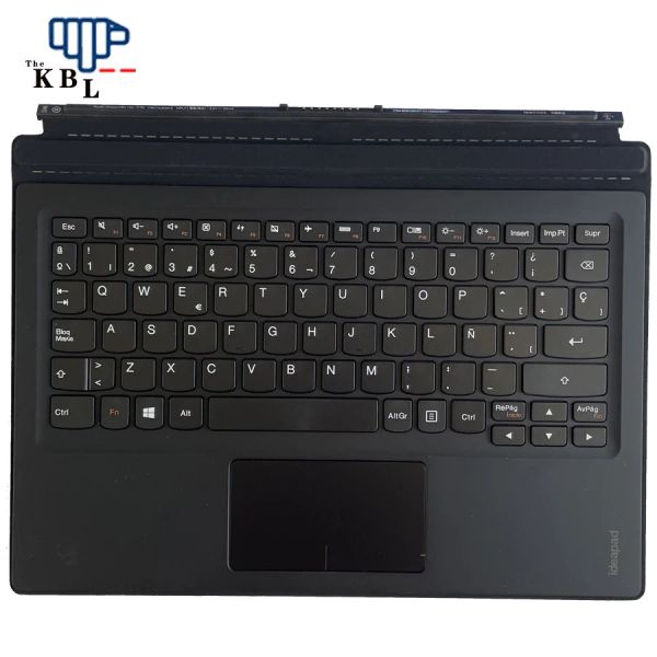Teclados originais Novo idioma latino espanhol para o teclado Lenovo Ideapad Miix 70012isk Black Folio PN: 5N20K07172 3PE200