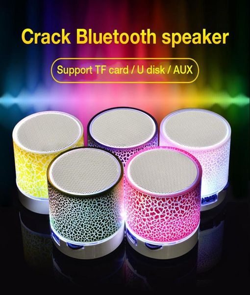 Alto -falantes A9 Bluetooth com o alto -falante sem fio LED 7Color LED Hands Hands Mini Alto -falante TF USB FM Suporte SD PC6614517
