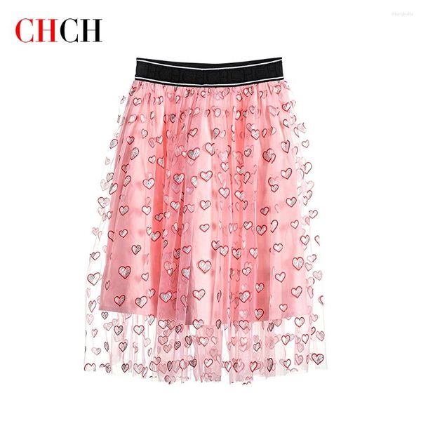 Signe Chch Girls Love Dress Floral Summer Cute Princess Casual 2024 Gonna da ballo di compleanno per bambini