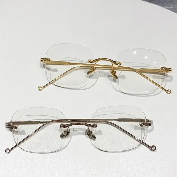 Occhiali da sole Donne in rovina occhiali da luce anti -blu chiara Goggles Goggles Star Style Glasses Trend Brand Eyewear 2024