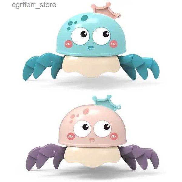 Baby Bath Toys Octopus Toy Bath Bath Toy Tooneiro Puxando Linha Clockwork Octopus desenho animado rastejando Walkellishish Land and Water Fun Pool Toys L48