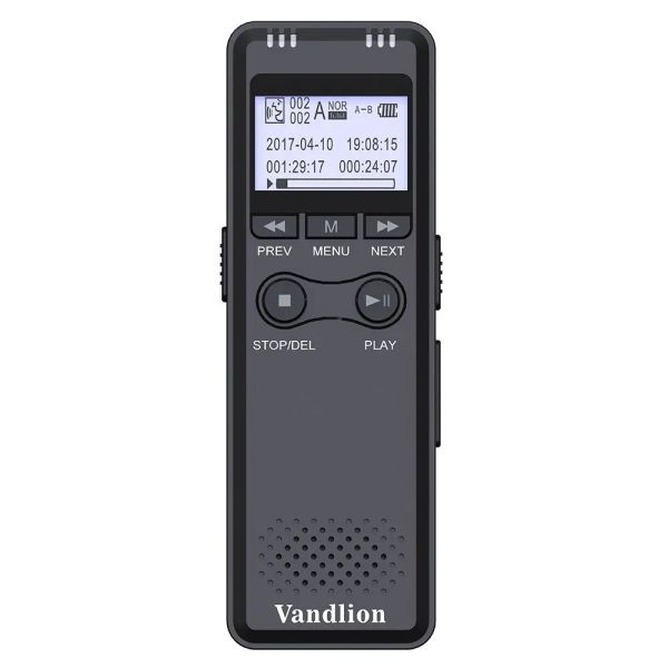 Игроки Vandlion Voice Recorder mini HD -снижение шума MP3 бизнес профессиональный диктофон цвет черный v30