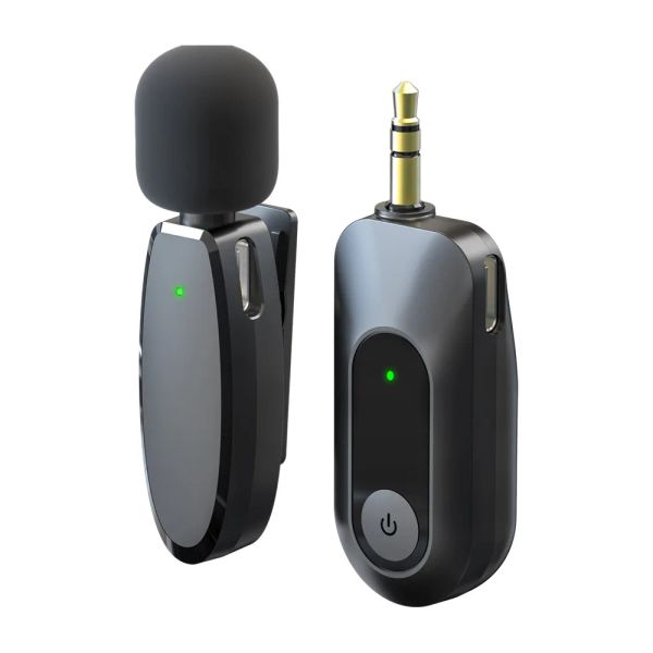 Microfoni microfono wireless da 3,5 mm per la fotocamera DSLR/laptop/MacBook/GoPro/videocamera, micro