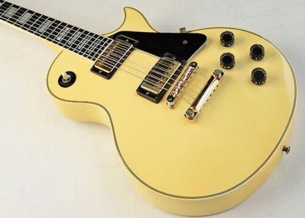 AGEDRELIC Custom Electric Guitar Ebony Vintage Branco Randy Rhoads Brass Hardwares7977481