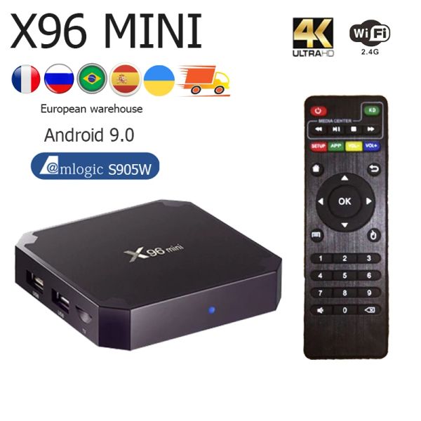 Box x96 mini smart tv box Android 9.0 1GB8GB TVBox Amlogic S905W Quad Core 2.4G WiFi HD 4K Media Player 2G16G Set Top Box Ricevitore