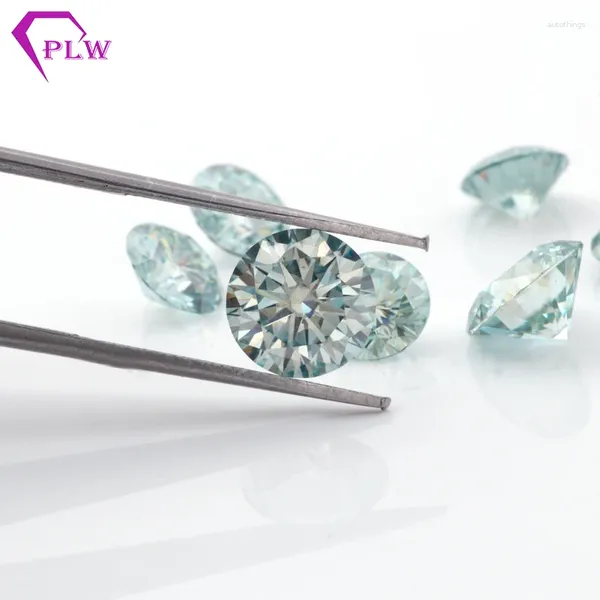 Diamantes soltos Provence Jewelry Promoção Preço de 4 peças 4,5 mm Clarity VVs redondo brilhante Corte azul e moissanite leve para a pulseira de anel