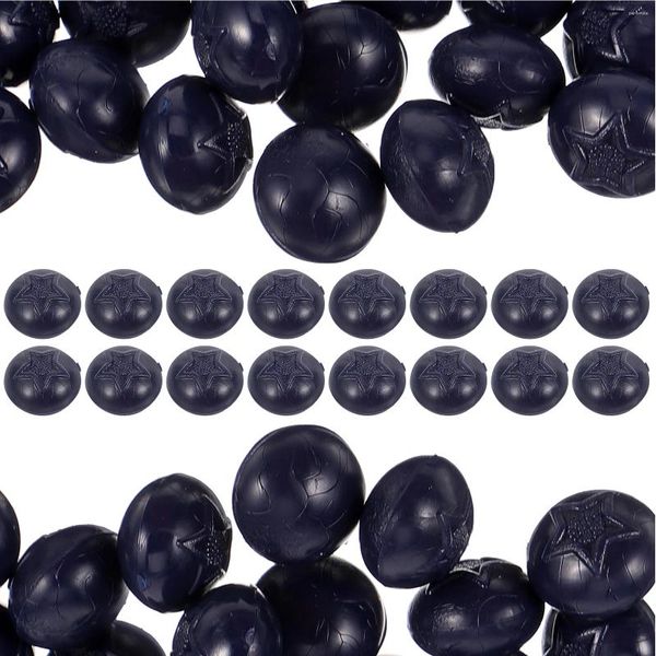 Party -Dekoration 50 PCs Simulation Blaubeergirlande Simulierte Blaubeeren Künstliche Frucht Fälschliche Requisiten Modell Dekor Shop schmücken Harzharz