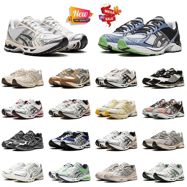 Top Fashion Gel Tigers Walking Jogging Running Shoes Low NYC K14 White Clay Canyon Trainer da donna Piattaforma da donna Piattaforma Piattaforma Crema Black METALLICO SNOAKER PRUME SPEGGI