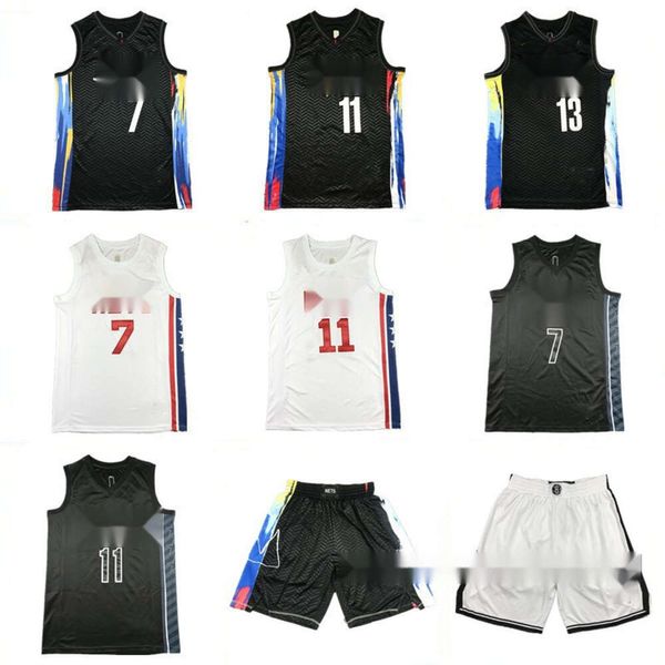 Nets Durant Jersey Irving İşlemeli Basketbol Takım Gençlik Boş Zaman Spor Erkekleri ve Kadınların Tank Top