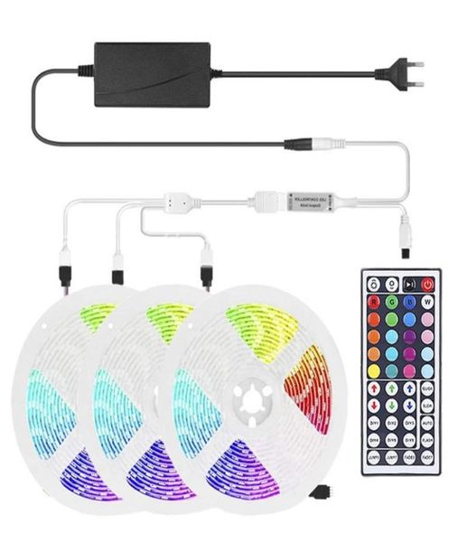 Striscia a LED LIGHT RGB LIGHT LIGHT STRUCCA 5M15M RGB Set di cinture per lanterna magica colorata flessibile DC12V Europeo Standard2720920