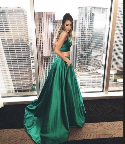 Röcke Emerald Grüne, lange Frauen bodenlange feste satin hohe taille elegant maxi Rock plissierte Faldas Saias Prom Kleider 4787085