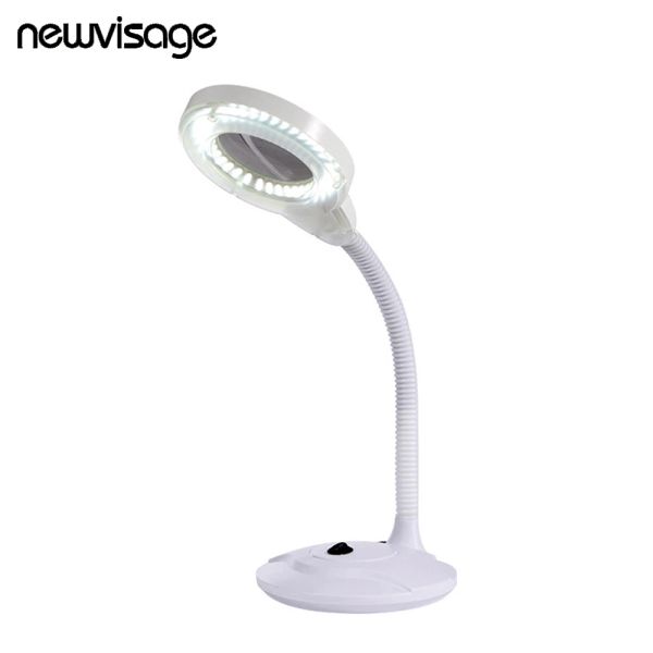 Óculos Super LED LED Lâmpada Lâmpada Ajustável 3x 5x Luz de luz fria Design dobrável para a ferramenta de artes de beleza de tatoo de unhas Tatoo