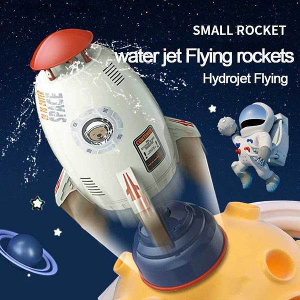 Giochi per bambini Space Rocket Showt Toy Toy Toys Fai -da -te Bildor Bid Children Flying Rocket Kids Outdoor Water Toy Water Jet Toy Gift L48