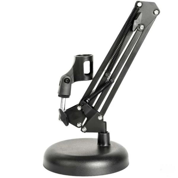 STATO TABELLO DEL POSSIBILE DEL MICROPHONE ASSETTENTABILE STAND LAZZA LAZZA STRADA LAZA 360 ° RATALLABILE CON ARM ARTICOLA CLAMP PER MIC