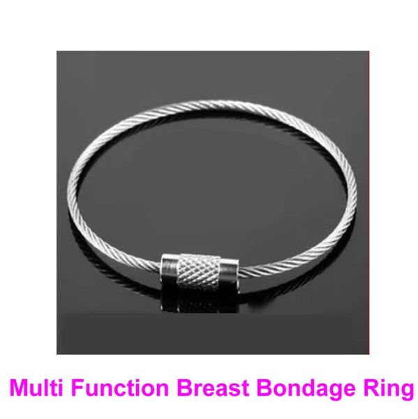 1 Paar Multi -Funktion Brust Bondage Ringe weibliche Brüste Booby Zurückhaltung BDSM Bondage Gear Fetisch Sexspielzeug Knöchelgelenk Manschetten B0316023397766