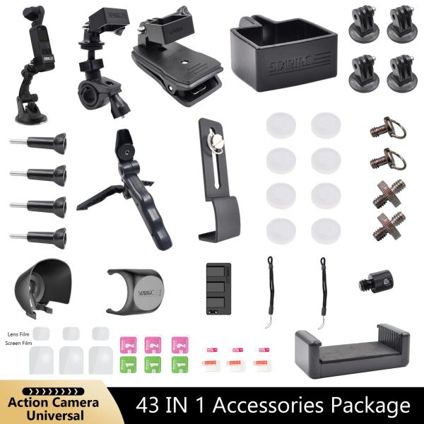 CAMERAS OSMO Pocket 2 Acessórios de expansão Kit Universal Handheld Sport Mounts para DJI Pocket 2/GoPro Hero 9/8/7/FIMI Palm/yi