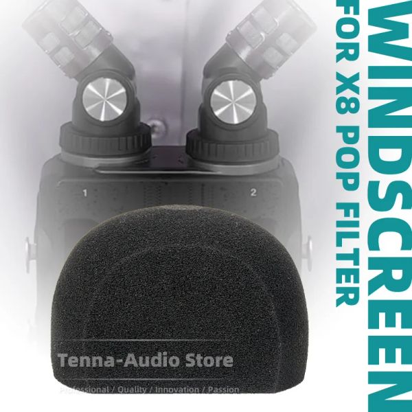 Accessori Schermo del vento a spugna per microfono in schiuma del parabrezza per Tascam X8 X 8 Registratore Manifato Pop Pop Filter Shield Cover