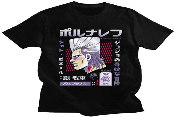 Cool Jojos Bizarre Abenteuer T -Shirt Men039s Crewneck Shortsleeve Jean Polnareff T -Shirt Sommer Baumwolle Anime Manga Tee Tops Gif6997952