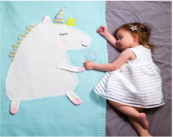 INS Infantil Unicorn Blank Wrap Kids Kids 3D Knit