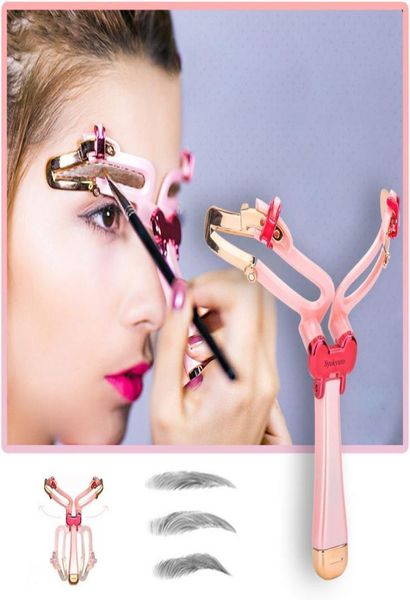 Modello di trucco per il sopracciglia a forma di sopracciglia regolabile riutilizzabile Modello di trucco per sopracciglia per le sopracciglia Stybri Styling Styling Strumenti fai -da -te2947051