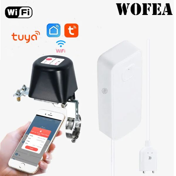 Detektor WFEA WiFI Water Leckage Sensor App Benachrichtigung Batterie betriebene Sicherheit Wassersicherung Wasser Detektor Tuya Tap to Run Smart