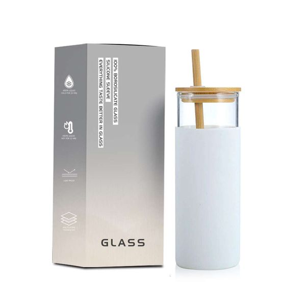 500 ml LFGB Borosilikat -Trinkglaswasserflasche