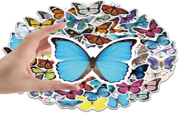 50pcspack Butterfly Schmetterlinge Garten Vinyl Aufkleber wasserdichte Aufkleber für Wasserflaschen Laptop Planer Craft Shapbook Wand Not4597621