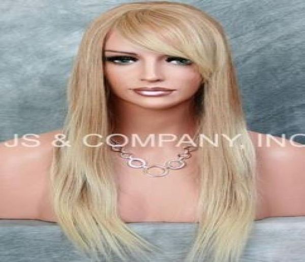 100 menschliches Haar Langes neues gerade Strawberry Blonde Mix Perücken IHHI 613272373840