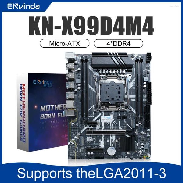 Motherboards Envinda X99 D4 LGA 2011-3 Desktop Motherboard M.2 NVMe Slot Support DDR4 ECC SATA3.0 USB3.0