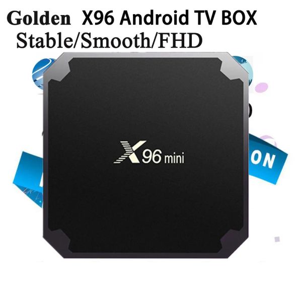 Box Golden X96 FHD Android 9.0 TV Box Smart TV Box S905W Quad Core Supporto 2.4G Wireless WiFi Media Box Settop Box
