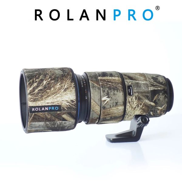 Mount Rolanpro Lens Camuflage Casal Cappo de chuva para Olympus M.ZD 40150 F2.8 Pro Lente Proteção Caso de Proteção Nylon Casaco de Lens à prova d'água