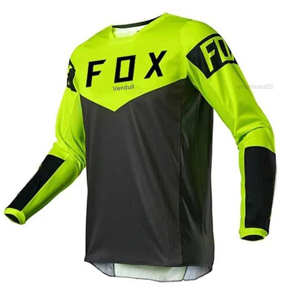 2024 Erkek Jersey Vendull Fox Mountain Bike MTB Gömlek Offroad DH Motosiklet Motokros Spor Giyim Bisiklet Yarışı Bisiklet