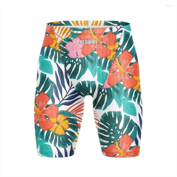 Menina de banho de banho masculino Meninas de banho de banho de nadar swim shorts Summer praia de praia apertada calças de esportes rápidos seco