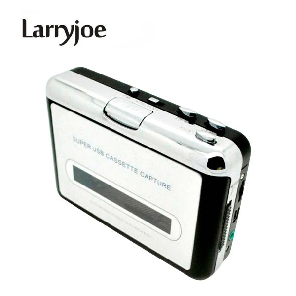 Jogadores Larryjoe Nova fita de jogador de cassete USB para PC Supertable USB CassetToTomp3 Captura de conversor com pacote de varejo