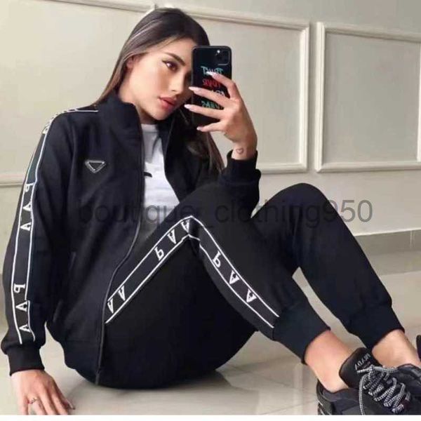 Neue Designerin -Frau Tracksuits Set Top und Hosen Frauen Kleidung Casual Outfit Sportanzug Jogging Anzüge Sweatsuits Jumpsuits Plus Size Two -Stück T9H01