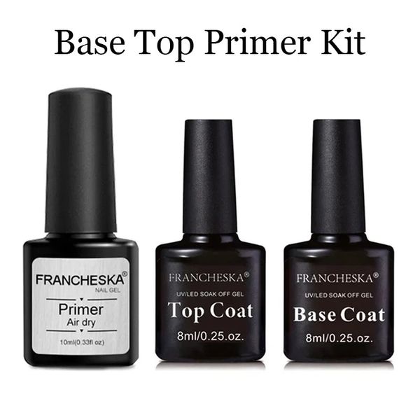 Manicure Primer de unhas de três peças