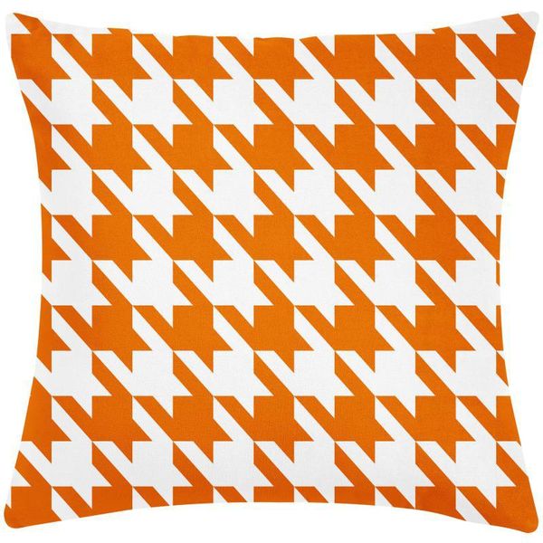 Cuscino divano di divano di lusso arancione arancione nordico semplice cuscino geometrico arancione cover americano arancione