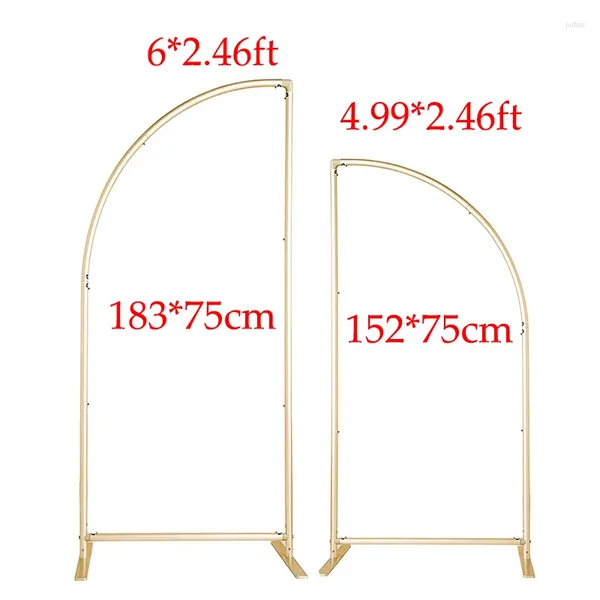 Украшение вечеринки Металлическое наполовину арка стенд комбо золотой дуэт день рождения свадьба Луна цветочная каркавая дисплей арбор