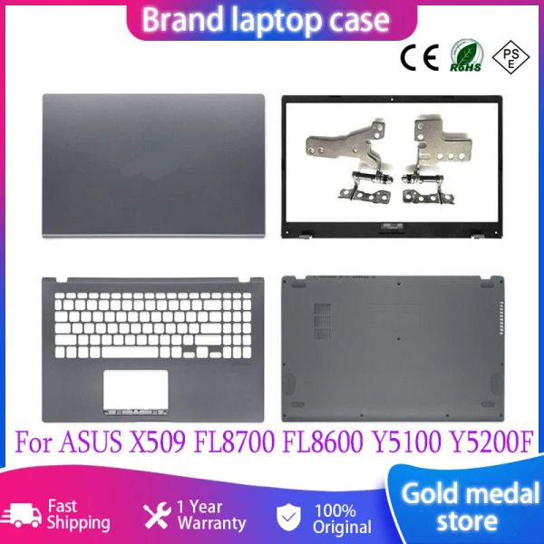 Pads Новый оригинальный корпус для ноутбука для ASUS X509 FL8700 FL8600 Y5100 Y5200F LCD задней крышки/передняя рамка/верхняя корпус/нижняя крышка ЖК -дисплея