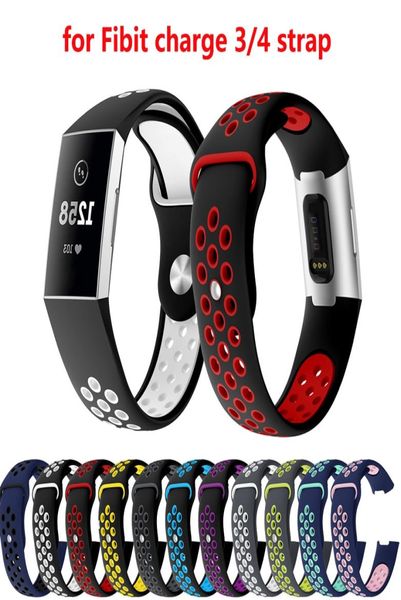 Для Fitbit Charge 3 4 Strap Sport Silicone Watch Bess для Fitbit Charge3 Защита ленты Smart Accessories2676447