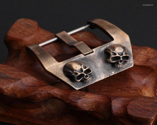 Assista Bandas Cusn8 Bronze Buckle Oxidado e Desgastado para Acessórios Pam Acessórios Pam Strap Skull Deli221469692