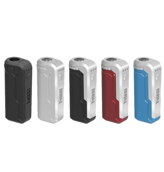100 Оригинальный Yocan Uni Box Mod Preghite Battery Kit 5 Colors, подходящие для всех размеров картриджа 510 Магнитное кольцо Предварительное нагревание Batte8769428